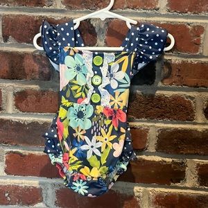 Ruffle Floral Sunsuit